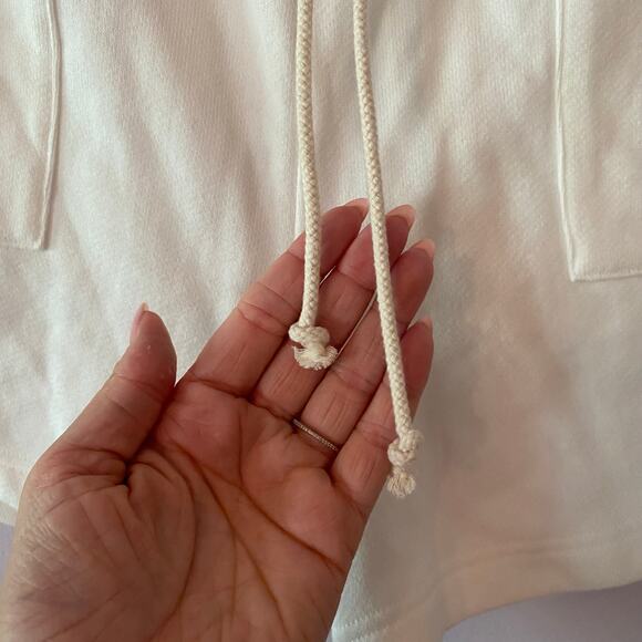 NWT Pistola Women's size Small White Terrycloth Baggy Sweatshorts Loungewear - Picture 4 of 10